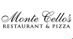 the logo of monticellos, a pizza place, is pictured